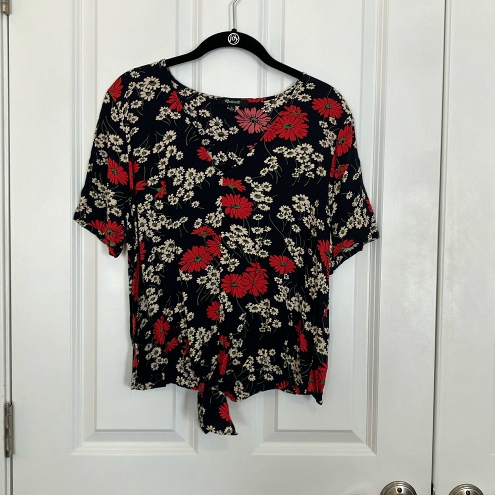 Madewell Tie Front Top